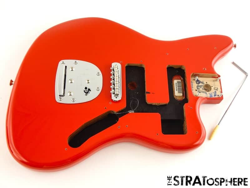 Fender Player II Jaguar Series BODY w HARDWARE Modern Alder Coral Red image 1