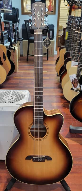 Alvarez ABT60ce 8 String Baritone Artist Cutaway Acoustic Electric Guitar - Shadowburst image 1