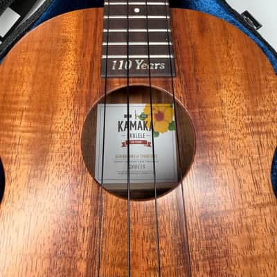 Kamaka 110 Year Anniversary HF-3 Tenor Ukulele w/case •made in Hawaii image 4