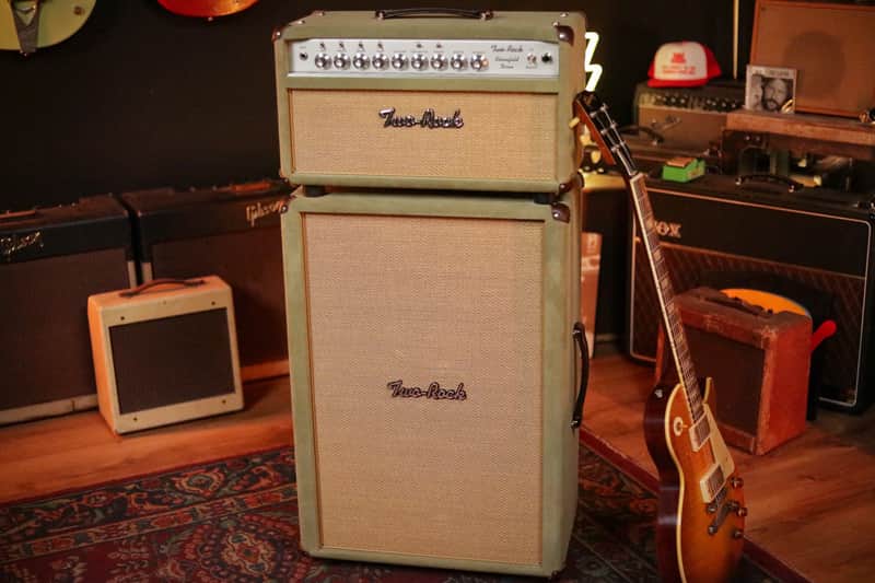Two Rock Bloomfield Drive 100/50w Head/Cab in Moss Green Suede image 1