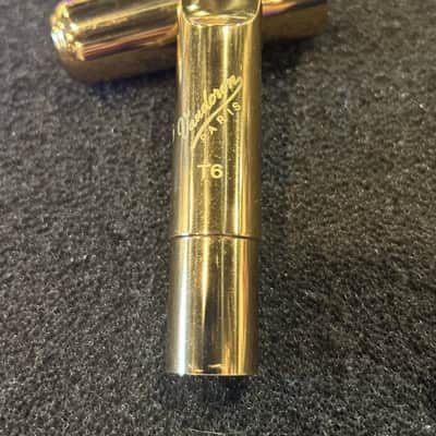 Vandoren Paris T6 V16 Metal Tenor Saxophone Mouthpiece Gold W/ Ligature and Cap image 9