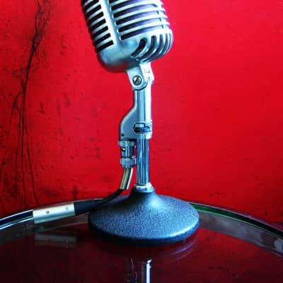 Vintage 1940's Shure 55S Unidyne dynamic cardioid Microphone multi Z w cable & case 55S 55SW 556S 556 image 10