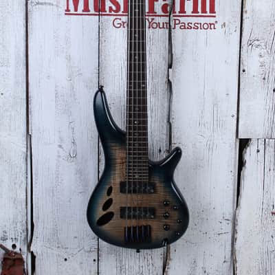 Ibanez SRD905 5 String Electric Bass Guitar Cosmic Blue Starburst Low Gloss image 2