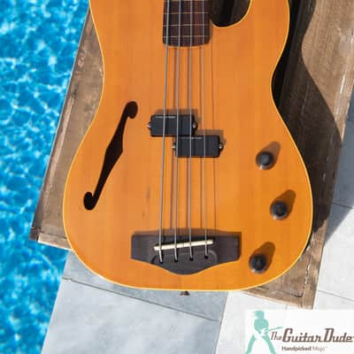 Rare 1991 Fender PBAC-100 FL - 7lbs 10 oz's! Fretless Electric Acoustic Bass - Nitro Vintage Lacquer - Made in Japan (Fuji-Gen) image 10