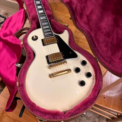 1999 Gibson Les Paul Custom Alpine White OHSC image 1