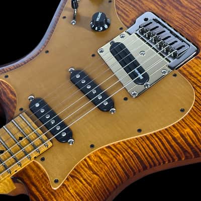 2025 Knaggs Larry Mitchell Signature Severn Tier 1 Flame Top Gloss ~ Aged Scotch image 5