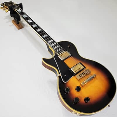 1979 Gibson Les Paul Custom Left-Handed Lefty Tobacco Sunburst Vintage Electric Guitar image 1