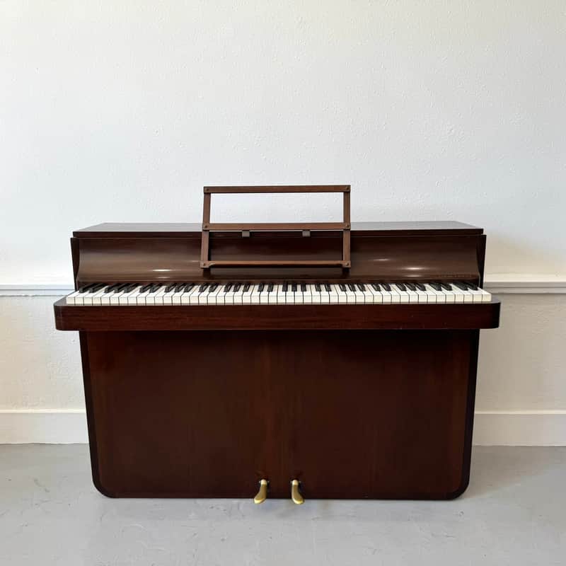 Danish Mid Century Louis Zwicki Piano - Dark Mahogany Bild 1