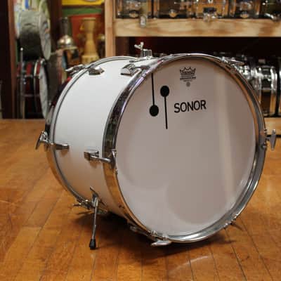 1970s Sonor Swinger Outfit in White 14x18 8x12 14x14 5x14 image 2