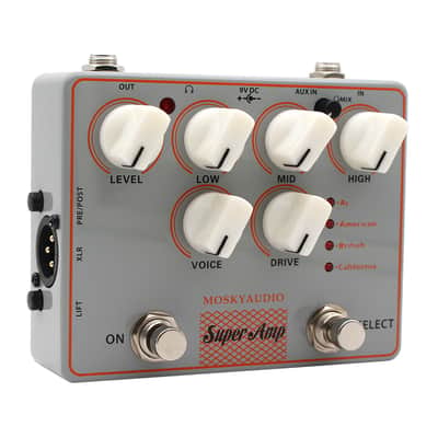 Mosky SUPER AMP 4 AMP IN ONE Amplifier Box Simulation Pedal based on VOX AC , FENDER , MESA and MARSHALL,price include the import duty for US buyer image 2