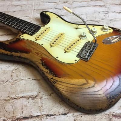 Fraser Guitars - Aged Sunburst Custom Shop 60s Stratocaster Guitar Vintage Relic MADE TO ORDER image 4