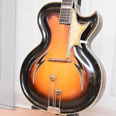 Osbama Tango – RARE! 1959 German GDR Vintage Archtop Jazz Guitar by Erich Neudel! image 2