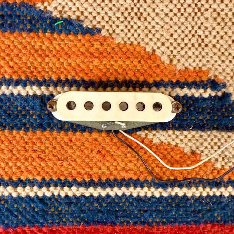 Vintage 1977 Fender Stratocaster Grey Bottom Guitar Pickup Neck 1970's image 1