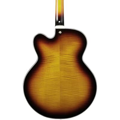 Ibanez Artcore Expressionist AF95FM-AYS 6-String Hollow Body Electric Guitar with Macassar Ebony Fretboard, Right-Handed, Antique Yellow Sunburst image 5