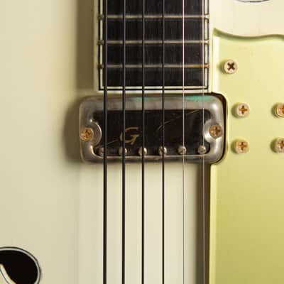 Gretsch Model 6199 Sal Salvador Arch Top Hollow Body Electric Guitar (1961), ser. #43220, black tolex hard shell case. image 14