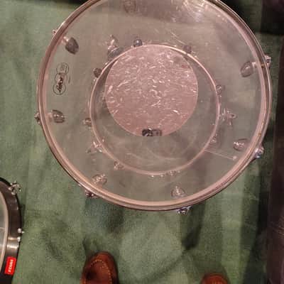 Ludwig Vistalite Reissue Zep Outfit 10x14 / 16x16 / 16x18 / 14x26" Drum Set 2001 - Present - Clear image 8
