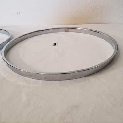 Leedy and Ludwig 12” Chrome Over Brass COB Hoops 1950’s image 5