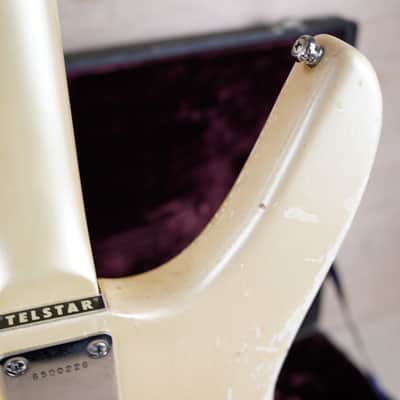 Guyatone LG-160T Telstar 1966 Aged Pearl White Made in Japan MIJ w/ Hard Case image 22