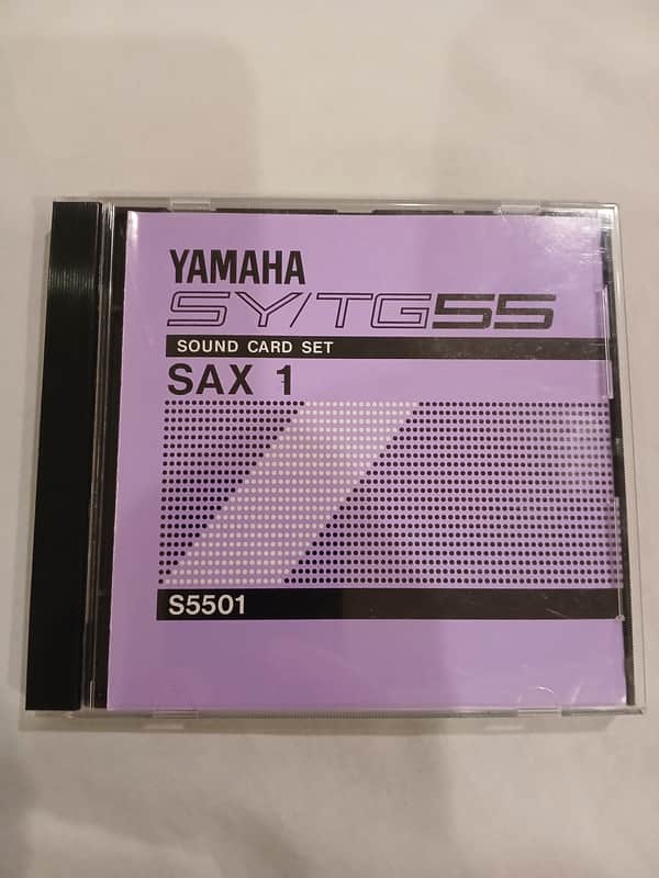 Yamaha Sax 1 Voice and Waveform Card Set In Case for SY / TG 55 Synths image 1