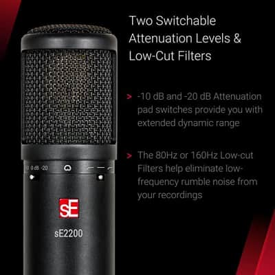 sE Electronics sE2200 Large Diaphragm Cardioid Condenser Microphone image 6