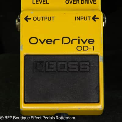 Boss OD-1 Overdrive 1983 Japan s/n 327400 with JRC4558DD op amp Japan image 4