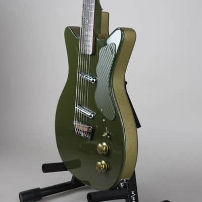 Danelectro Dan O. Cool Electric Baritone Guitar - Green image 4