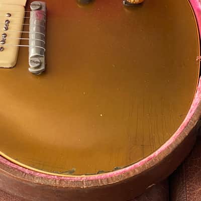 Exceptional good Gibson Les Paul Standard 1954 - All gold 100% Original image 6