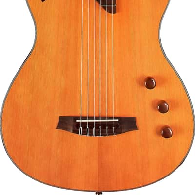 Cordoba Stage Traditional CD Nylon Thinline Acoustic-Electric Guitar, Solid Cedar Top image 1