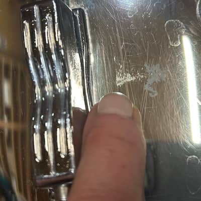 Ludwig 6 1/2" deep X 14" head Snare Drum (3114-T-SD-4186) 90's - COW - Chrome Over Wood image 18