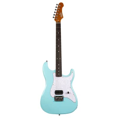 Jet JS-400 Hard Tail Electric Guitar, Blue image 3