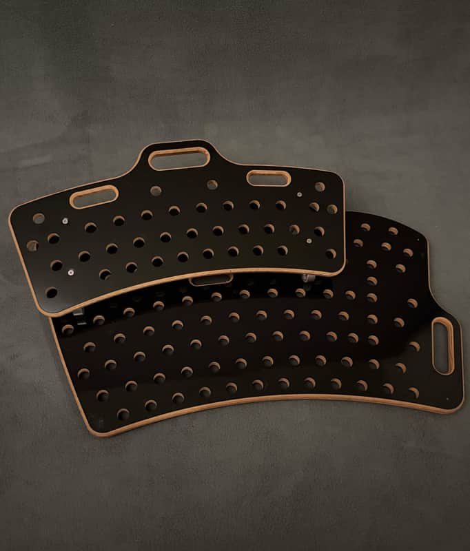 Genuine Holeyboard Pedalboards 2-Tier Wooden Pedalboard - $69!