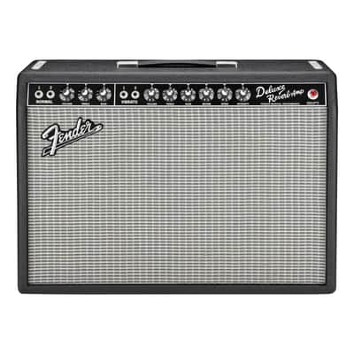 Fender '65 Deluxe Reverb Vintage Reissue Guitar Combo Amplifier (22 Watts, 1x12"), Black image 1