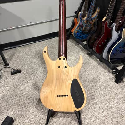 Mayones Duvell Elite 7 Lefty – Trans Dirty Natural / Matt Black Burst – Bare Knuckle Pickups image 5