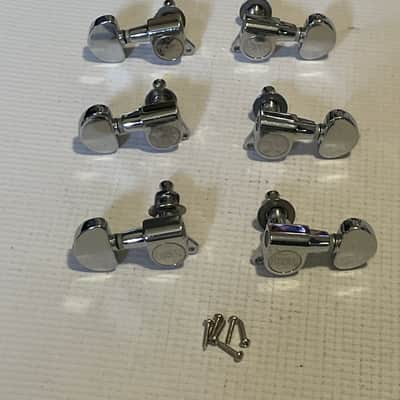 2000's ESP Model Guitars Chrome 3x3 Tuners Tuning Pegs Machine Heads image 1
