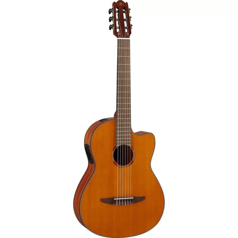 Yamaha NCX1C-NT Classical Acoustic Guitar w/ Electronics, Cutaway, Solid Cedar Top, Gloss image 1
