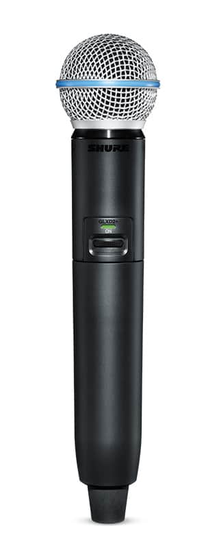 Shure GLXD2+/B58-Z3 Digital Dual Band Handheld Transmitter w/ BETA 58A Mic image 1