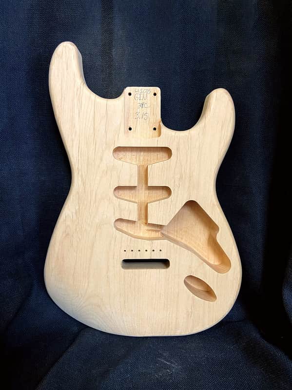 Guitar Mill S-Style Body / 2 pc. Ultra Light Alder / 3 lbs. 15 oz. (#GIN-4103) image 1