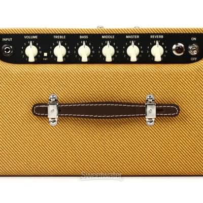 Fender Mint Fender Blues Junior IV Tweed – Sweetwater Exclusive – Eminence Red White & Blues + Deluxe Cover 2025 - Tweed image 2