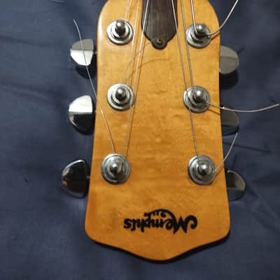 Memphis MG300 Matsumoku made in Japan 5 piece neck through Duncan Dimebucker/59 set roadrunner, soft hard case image 10