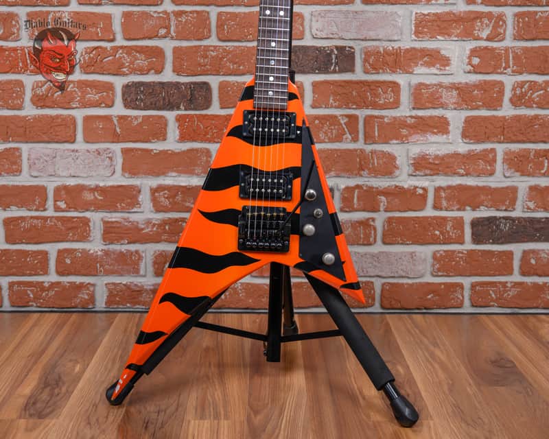 Jackson USA Custom Shop RR1 Rhoads Student Bengal Tiger Orange & Black 1984 w/OHSC image 1