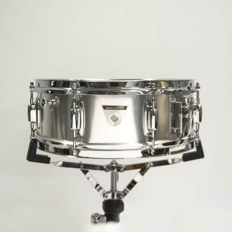 Ludwig S-102 Standard 5x14" Matte Aluminum Snare Drum 1970s image 1