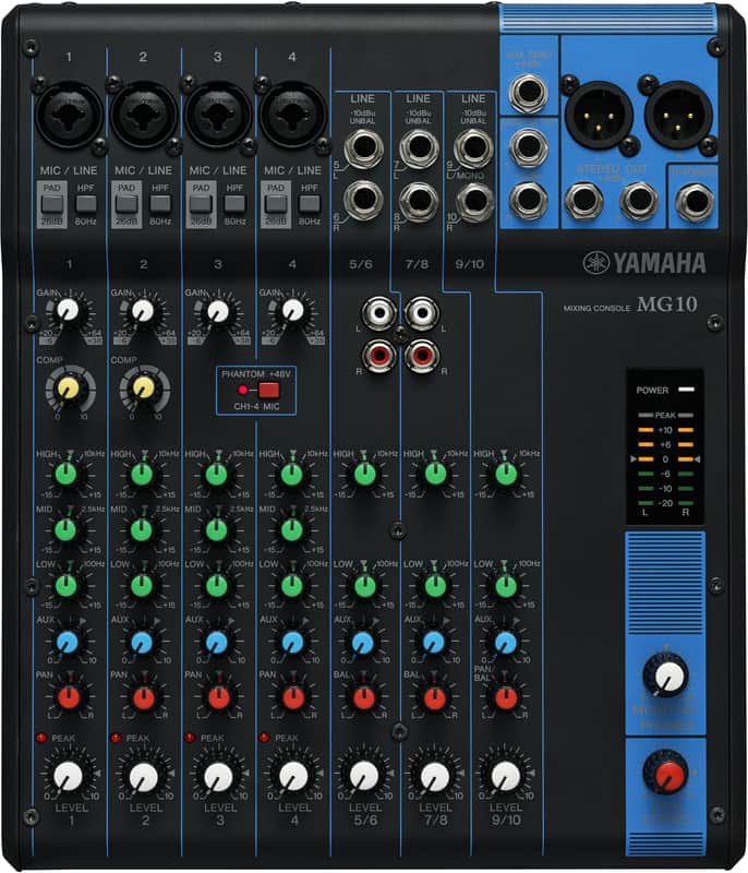 Yamaha MG10 10 Channel Mixer image 1