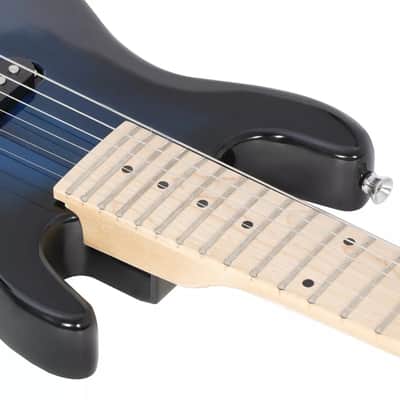 30" Electric Guitar Kids Guitar W/ 5W Amplifier & Accessory Kit Wood Body - Blue image 6