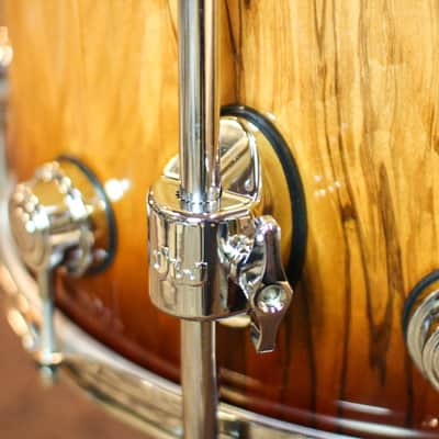 DW Collector's Maple 333 Burnt Toast Burst over Vertical Olive Ash Drum Set - 22,10,12,14,16 - SO#1362406 image 8