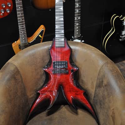 B.C. Rich Draco Supreme Flame Transparent Red image 7