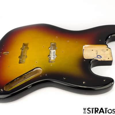 Vintage USA 74 Fender Jazz BASS BODY 1974 Reissue American 3 Color Sunburst SALE! image 1