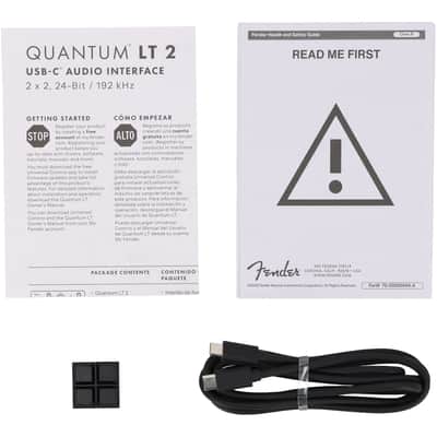 Fender Quantum LT 2 USB-C Bus-Powered Recording Interface 2x2, 24 bit/192 kHz image 6