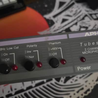 Aphex Tubessence Model 107 2-Channel Thermionic Microphone Preamplifier 1990s - Gray image 3