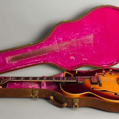 Gibson ES-350TD Thinline Hollow Body Electric Guitar (1961), ser. #R6078-10, original brown hard shell case. image 10