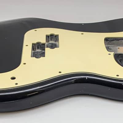 4lbs 12oz BloomDoom Nitro Lacquer Aged Relic Black P-Style Bass Vintage Custom Guitar Body image 5